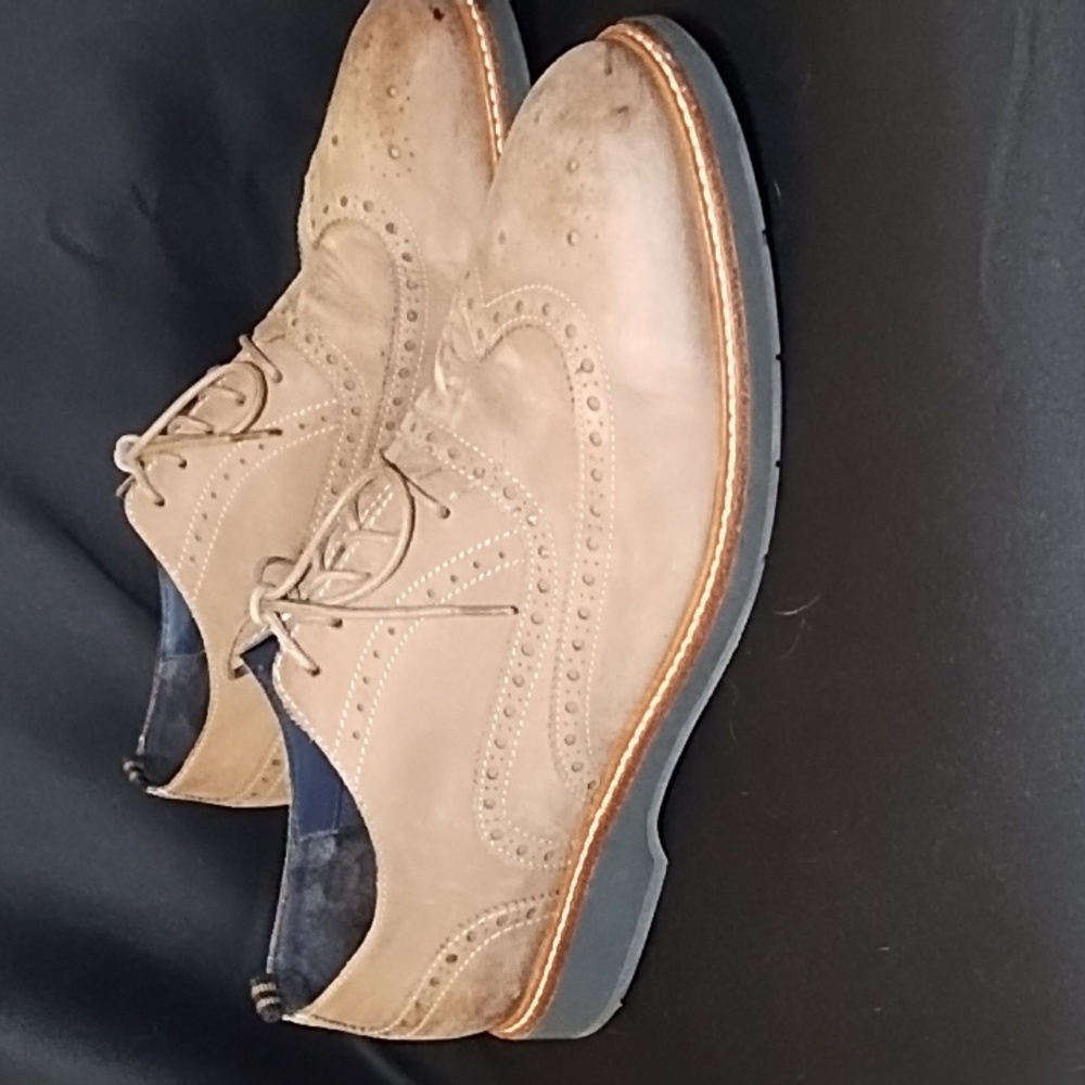 Cole Haan Grand OS Ran Suede Wingtip Oxfords